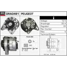 DRA0491 DELCO REMY Генератор