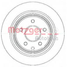 23-0797C METZGER Тормозной диск
