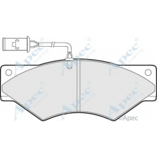 PAD884 APEC Комплект тормозных колодок, дисковый тормоз