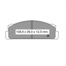 830201 Vema Комплект тормозных колодок, дисковый тормоз