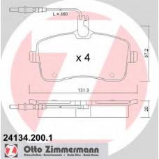 24134.200.1 ZIMMERMANN Комплект тормозных колодок, дисковый тормоз