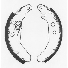 BS801 QUINTON HAZELL Комплект тормозных колодок
