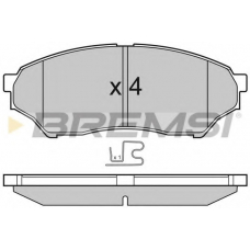 BP3036 BREMSI Комплект тормозных колодок, дисковый тормоз