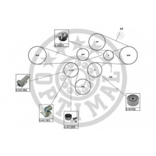 SK-1633 OPTIMAL Комплект ремня грм