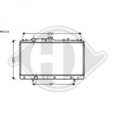 8580621 DIEDERICHS Радиатор, охлаждение двигателя