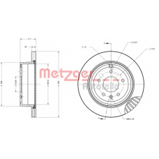6110294 METZGER Тормозной диск