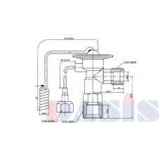 840100N AKS DASIS Расширительный клапан, кондиционер