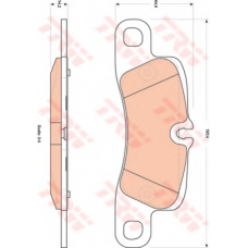 GDB1839 TRW Комплект тормозных колодок, дисковый тормоз