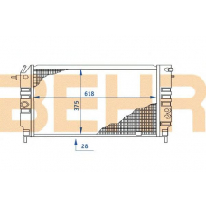 2110404 BEHR Radiator