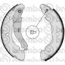 S 24 538 BREMBO Комплект тормозных колодок