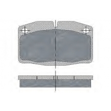 SP 105 PR SCT Комплект тормозных колодок, дисковый тормоз