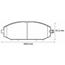 572448B BENDIX Комплект тормозных колодок, дисковый тормоз