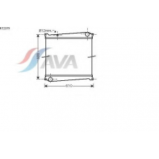 RT2379 AVA Радиатор, охлаждение двигателя