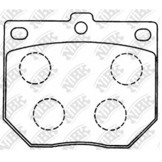 PN2034 NiBK Комплект тормозных колодок, дисковый тормоз