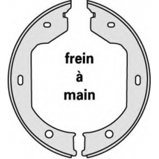 M827 MGA Комплект тормозных колодок, стояночная тормозная с