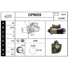 OP9035 SNRA Стартер