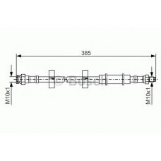 1 987 476 460 BOSCH Тормозной шланг