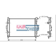 0910031 KUHLER SCHNEIDER Радиатор, охлаждение двигател