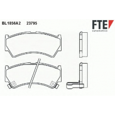 BL1856A2 FTE Комплект тормозных колодок, дисковый тормоз