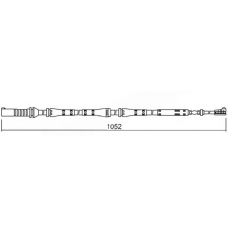 WI0684 BREMSI Сигнализатор, износ тормозных колодок