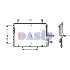 122300N AKS DASIS Конденсатор, кондиционер