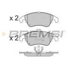 BP3515 BREMSI Комплект тормозных колодок, дисковый тормоз