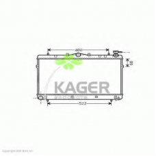 31-0515 KAGER Радиатор, охлаждение двигателя