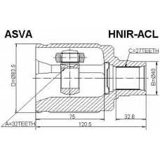 HNIR-ACL ASVA Шарнирный комплект, приводной вал