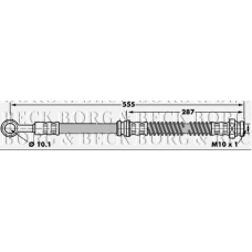 BBH7115 BORG & BECK Тормозной шланг