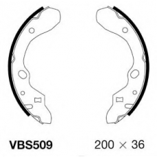 VBS509 MOTAQUIP Комплект тормозных колодок