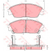 GDB763 TRW Комплект тормозных колодок, дисковый тормоз