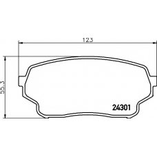 8DB 355 006-941 HELLA PAGID Комплект тормозных колодок, дисковый тормоз