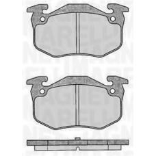 363916060197 MAGNETI MARELLI Комплект тормозных колодок, дисковый тормоз