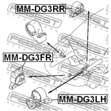 MM-DG3LH FEBEST Подвеска, двигатель
