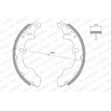 152-2336 WEEN Комплект тормозных колодок