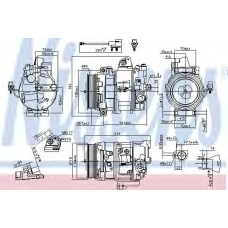 890117 NISSENS Компрессор, кондиционер