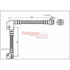 4114737 METZGER Тормозной шланг