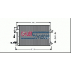 1821001 KUHLER SCHNEIDER Конденсатор, кондиционер