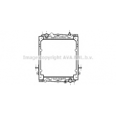 DFA2024 AVA Радиатор, охлаждение двигателя