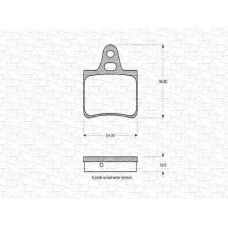363702160660 MAGNETI MARELLI Комплект тормозных колодок, дисковый тормоз