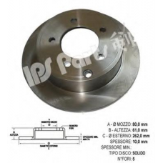 IBP-1091 IPS Parts Тормозной диск