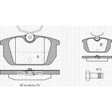 8110 10984 TRIDON Brake pads - rear