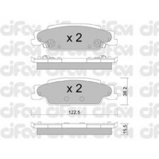 822-700-0 CIFAM Комплект тормозных колодок, дисковый тормоз