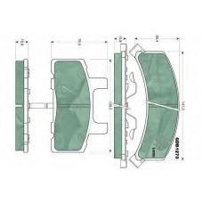 GDB1273 TRW Комплект тормозных колодок, дисковый тормоз