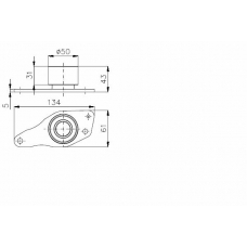 TKR 9854 TIMKEN Паразитный / ведущий ролик, зубчатый ремень