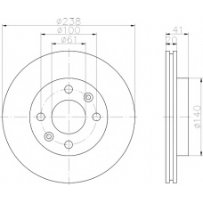 MDC956 MINTEX Тормозной диск