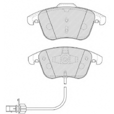 FSL4045 FERODO Комплект тормозных колодок, дисковый тормоз