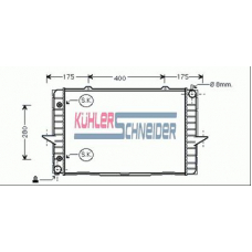 3300041 KUHLER SCHNEIDER Радиатор, охлаждение двигател