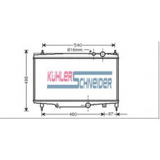 0700321 KUHLER SCHNEIDER Радиатор, охлаждение двигател