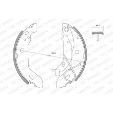 152-2411 WEEN Комплект тормозных колодок